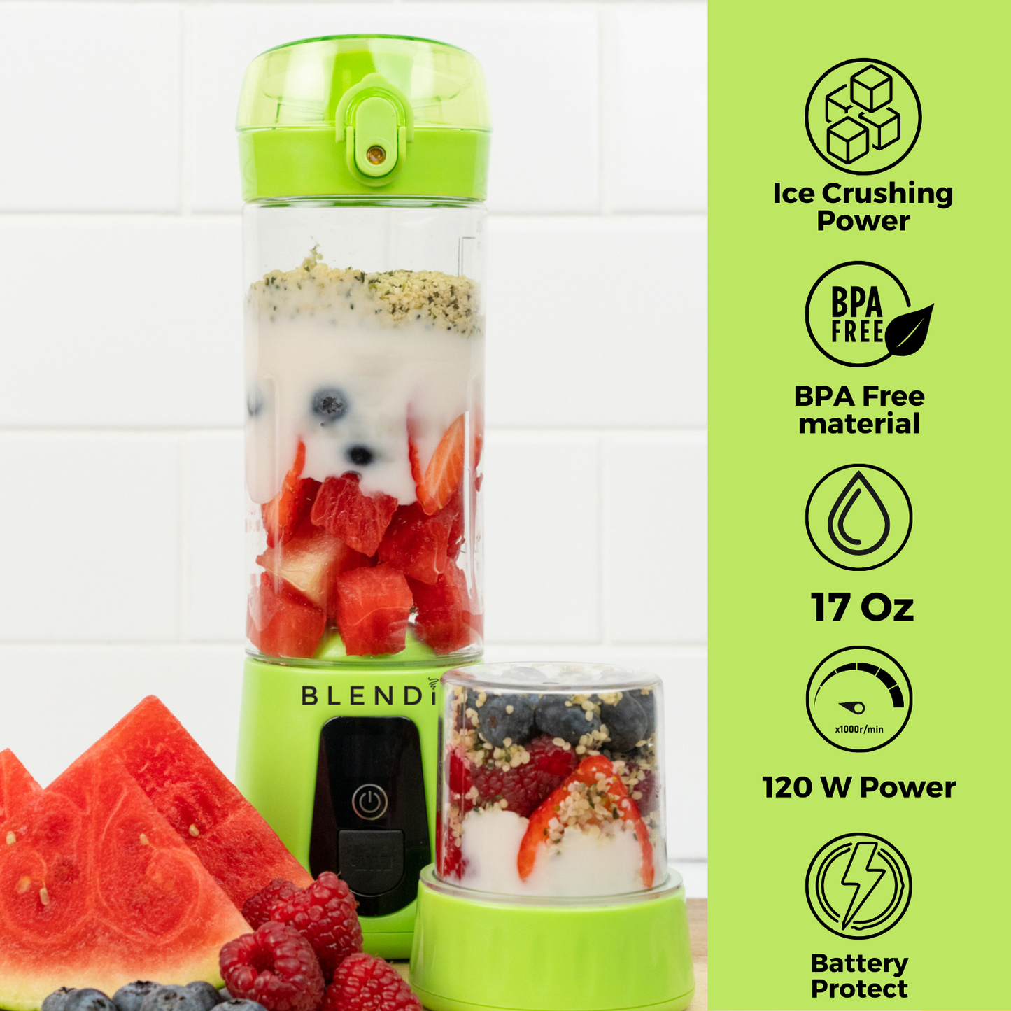 Pro+ Ice Crushing Portable Blender (17oz)