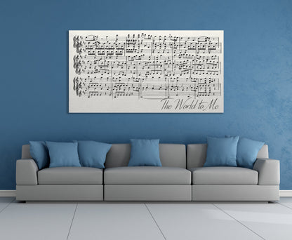 First Dance Lyrics On Canvas - Custom Made With Your Wedding Song