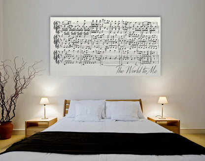 First Dance Lyrics On Canvas - Custom Made With Your Wedding Song