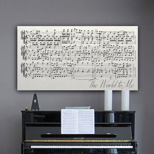 First Dance Lyrics On Canvas - Custom Made With Your Wedding Song