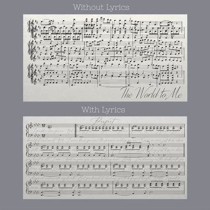 First Dance Lyrics On Canvas - Custom Made With Your Wedding Song